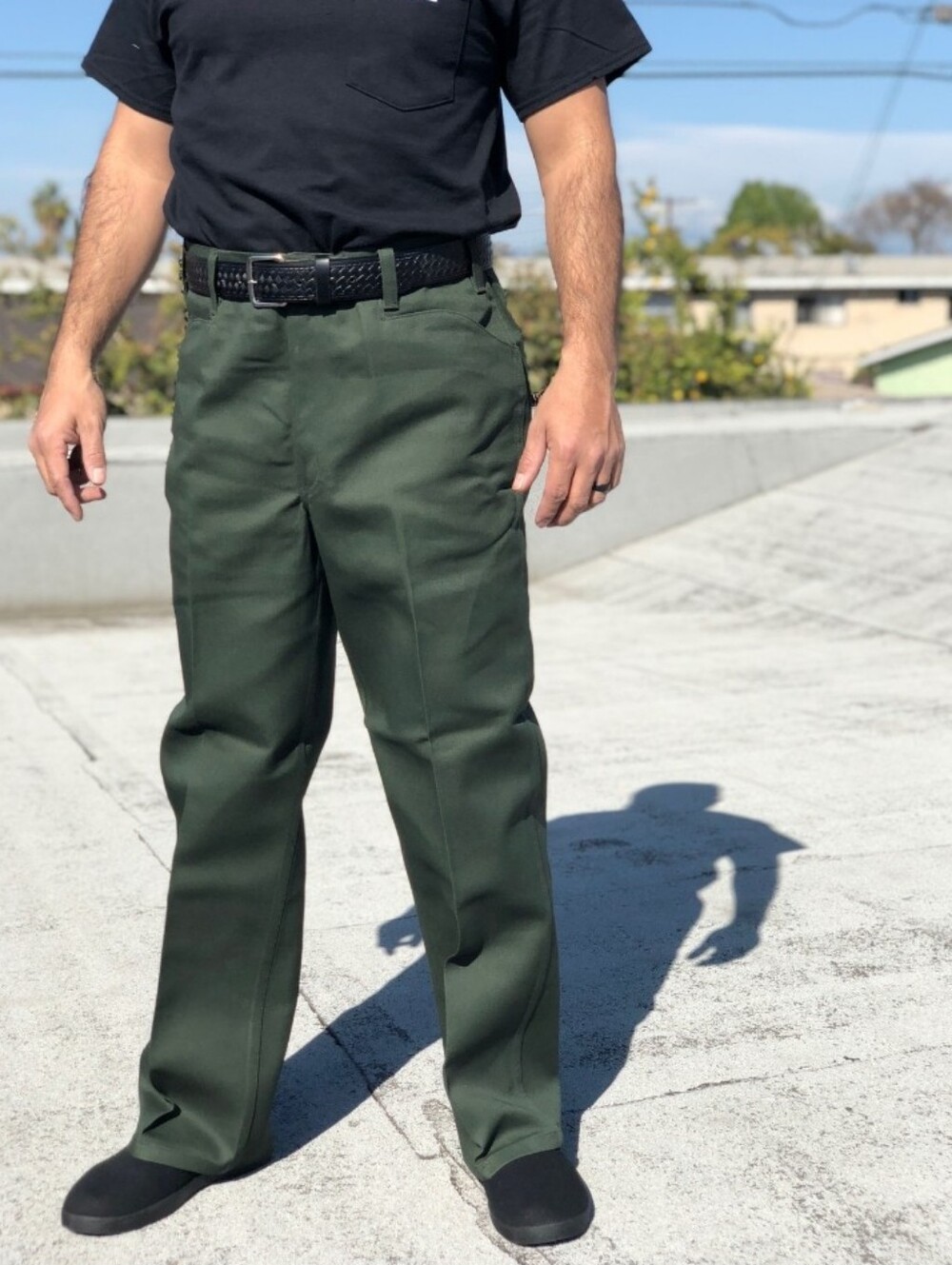 Ben Davis Original Ben's Pants Heavy Canvas Olive Drab 31X31 Workwear Casual